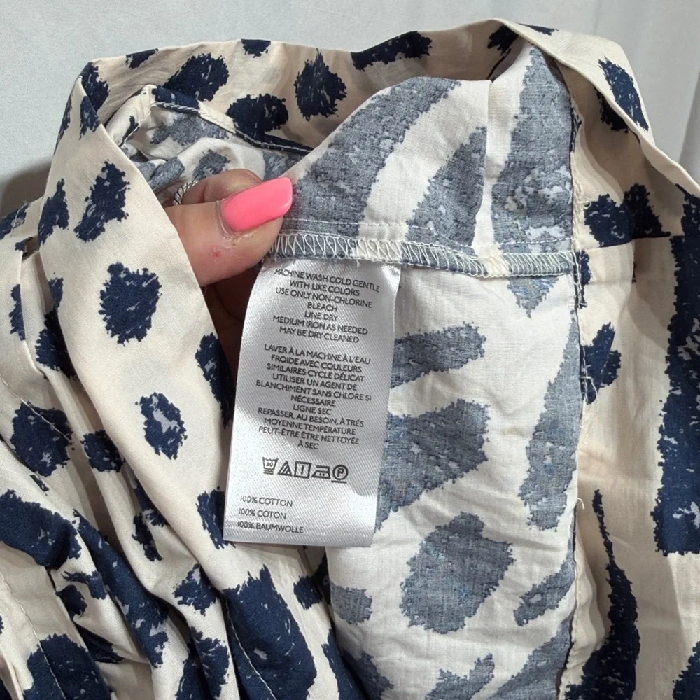 Anthropologie The Somerset Maxi Dress Long-Sleeve Poplin Edition Small Petite - Picture 11 of 11